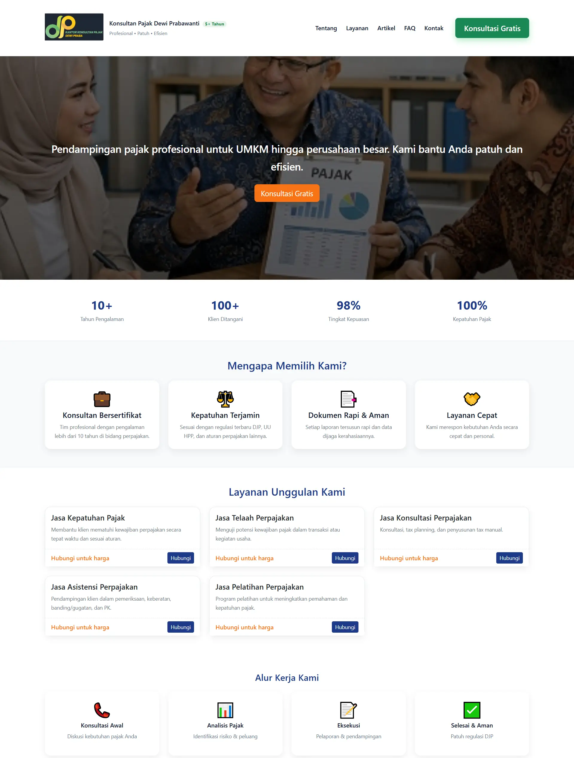Website Konsultan Pajak